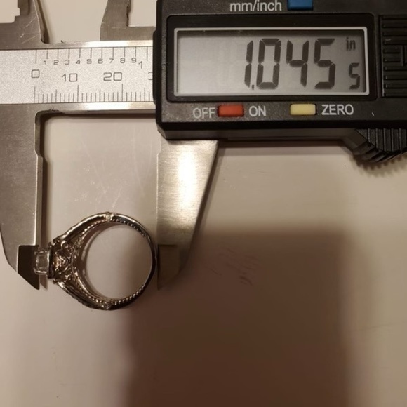 Dimond ring, solid gold beautiful anniversary wedding proposal gift - Picture 10 of 11